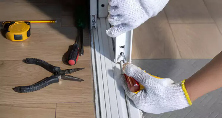 Backyard Sliding Door Track Repair in Bartow, FL